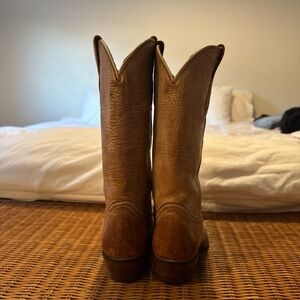 Authentic worn leather Cowboy Boots. Made in Mexico